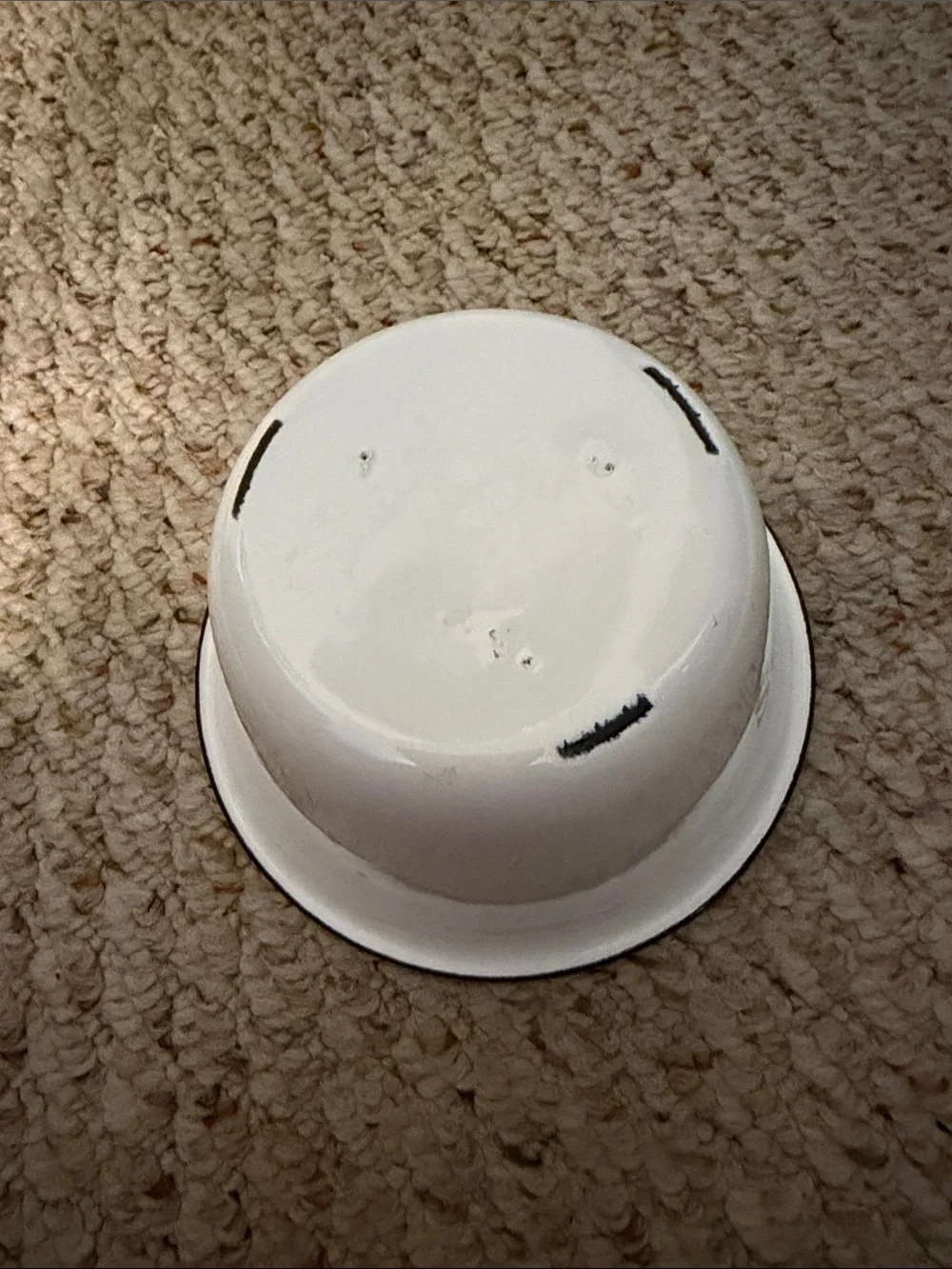 None white enamel